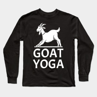 Goat Yoga With Goat Long Sleeve T-Shirt